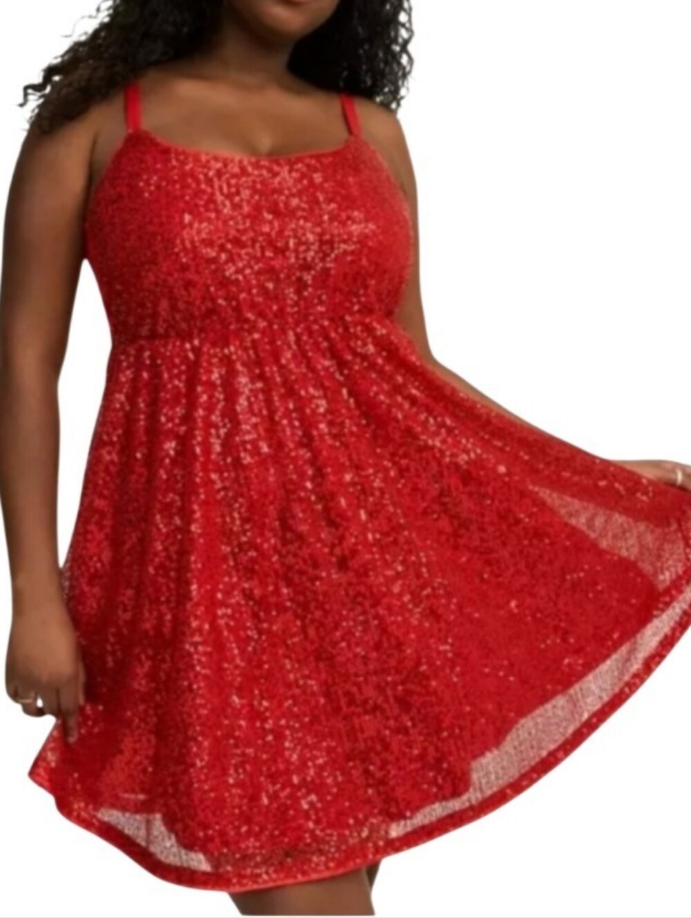 Torrid Sequin Party Dress With Pockets Size 3XL Skater Dress Like New